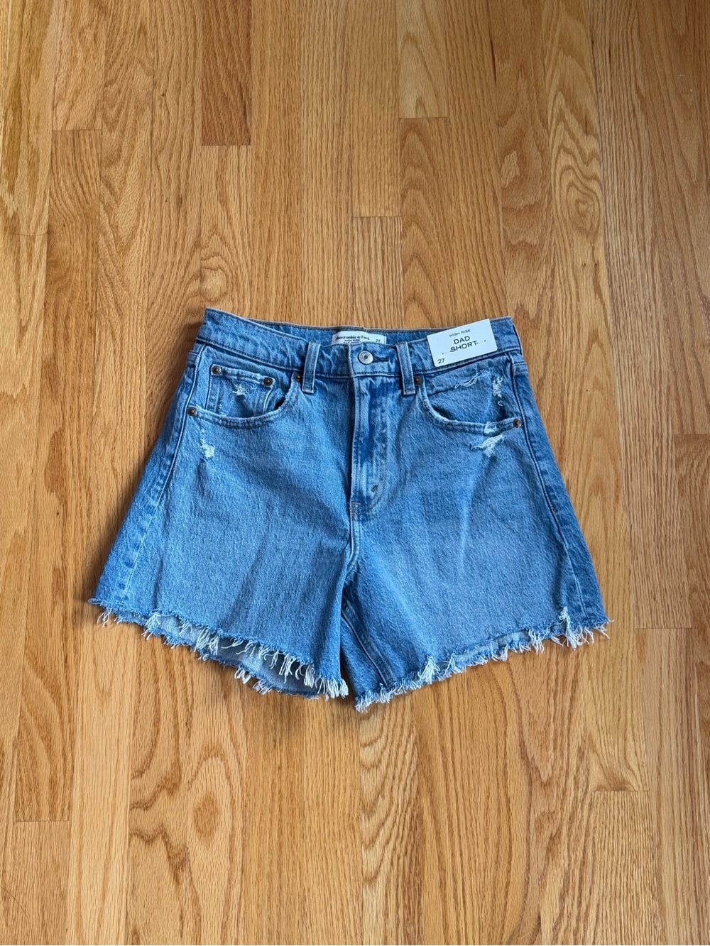 Abercrombie High Rise Dad Short - NEW - Picture 5 of 7